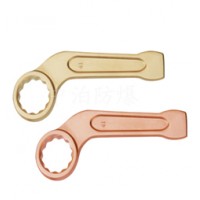 供應鈹青銅防爆防磁工具，防爆彎柄敲擊梅花扳手，加力桿梅花扳手