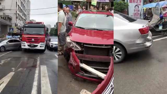 消防車撞違停私家車:“撞了白撞”還可索賠