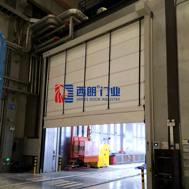  泰州堆疊升降式軟質帆布門