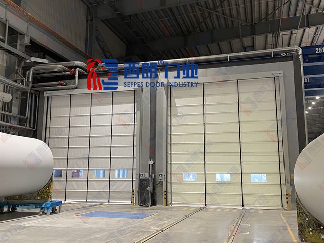  泰州堆疊升降式軟質帆布門