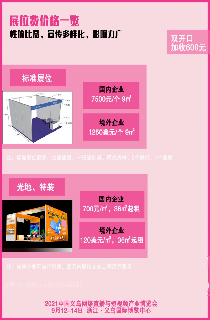 沒用二維碼——第10頁展位費(fèi)用區(qū)