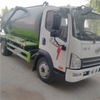 國六排放一汽解放10方吸污車價格廠家山東勁力環衛