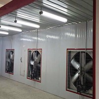 打磨底漆面漆晾干房，一系列噴漆房