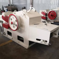 75千瓦二手鼓式削片機(jī)森鑫216大型雜木圓木切片機(jī)可輪胎移動