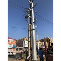 河北10kv電力鋼管桿 地腳螺栓 電力鋼桿廠家 電力鋼管塔